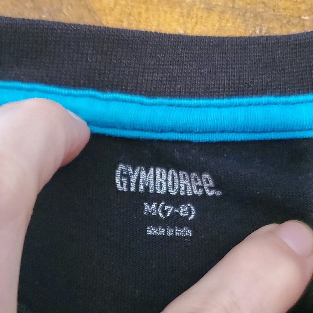 Gymboree Black Tee with Skateboard Graphic